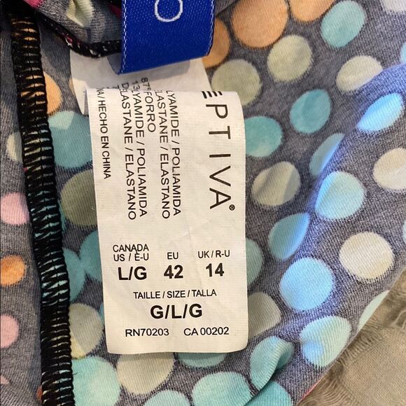 Captiva Bikini size Large Pink Orange Blue Top Only Pool Beach Resort Swimsuit - Picture 7 of 12